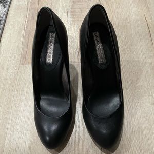 Banana Republic black leather heels